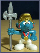 Knight Smurf from Smurfs - Basic Series manufactured by Schleich [Loose]