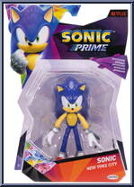 Sonic (New Yoke City) from Sonic Prime - Wave 1 manufactured by Jakks Pacific [Front]