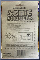 Soldier (Tan Camo) from Sonic Soldiers - Basic Series manufactured by Mannix [Back]
