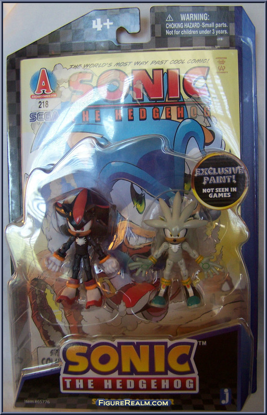 Shadow / Silver - Sonic the Hedgehog - Comic Packs - Jazwares Action Figure