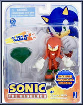 Knuckles (Emerald) from Sonic the Hedgehog - As Seen on Games manufactured by Jazwares [Front]