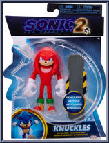 Knuckles from Sonic the Hedgehog 2 - Basic Series manufactured by Jakks Pacific [Front]