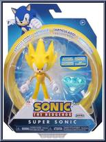 Super Sonic (with Chaos Emerald) from Sonic the Hedgehog - Basic Series manufactured by Jakks Pacific [Front]