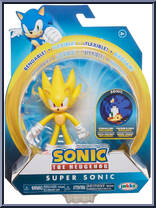 Super Sonic (with Sonic Disk) from Sonic the Hedgehog - Basic Series manufactured by Jakks Pacific [Front]