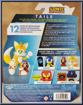 Tails (with Fast Shoe) from Sonic the Hedgehog - Basic Series manufactured by Jakks Pacific [Back]