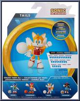 Tails (with Volleyball) from Sonic the Hedgehog - Basic Series manufactured by Jakks Pacific [Back]