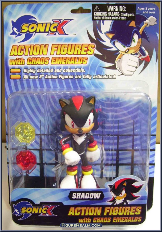 Shadow - Sonic X - Chaos Emeralds - Toy Island Action Figure