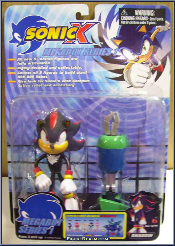 Shadow - Sonic X - Chaos Emeralds - Toy Island Action Figure