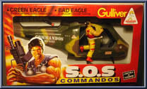 Green Eagle (with Tony Turner) from S.O.S. Commandos - Vehicles manufactured by Gulliver [Front]