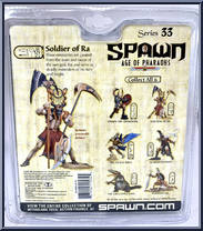 Soldier of Ra from Spawn - Series 33 - Age of Pharaohs manufactured by McFarlane [Back]