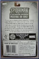 Spider-Man from Spider-Man (2000) - Marvel Universe Die-Cast manufactured by Toy Biz [Back]