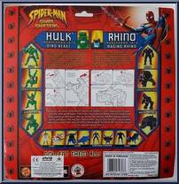 Hulk & Rhino from Spider-Man (2000) - Shape Shifters - 2002 manufactured by Toy Biz [Back]