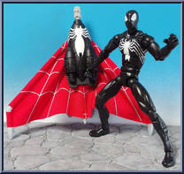 Spider-Man (Black Costume) from Spider-Man (2000) - Series  9 manufactured by Toy Biz [Loose]