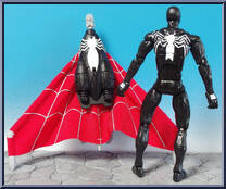 Spider-Man (Black Costume) from Spider-Man (2000) - Series  9 manufactured by Toy Biz [Loose]