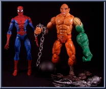 Spider-Man vs Absorbing Man from Spider-Man (2000) - Classic Clashes manufactured by Toy Biz [Loose]