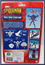 Spider-Man (Triple Threat) from Spider-Man (2000) - Series 11 manufactured by Toy Biz [Back]