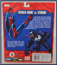 Spider-Man vs Venom from Spider-Man (2000) - Classic Clashes manufactured by Toy Biz [Back]