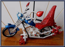 Web Cycle (Light and Sound) from Spider-Man (2000) - Vehicles manufactured by Toy Biz [Loose]