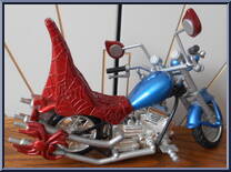 Web Cycle (Light and Sound) from Spider-Man (2000) - Vehicles manufactured by Toy Biz [Loose]