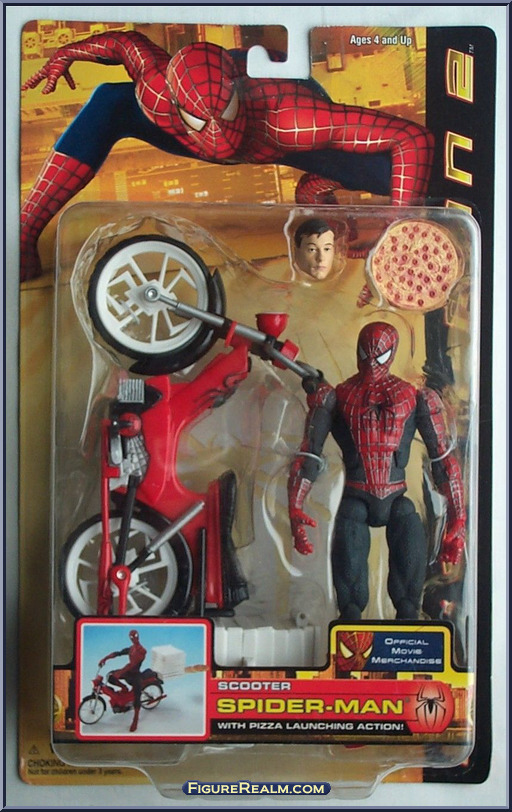 Spider-Man Scooter Spiderman Action Figure Collectible Model Toy With Rotation 