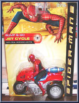 Jet Cycle from Spider-Man 2 - Movie - Bump & Go Cycle manufactured by Toy Biz [Front]