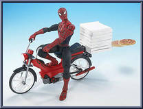Spider-Man (Scooter) from Spider-Man 2 - Movie - Series 4 manufactured by Toy Biz [Loose]