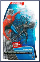 Spider-Man (Black Costume / Super Articulated) from Spider-Man 3 - Movie - Basic Series manufactured by Hasbro [Front]