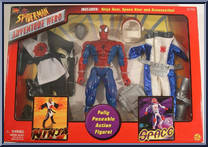 Spider-Man (Ninja / Space) from Spider-Man - Adventure Hero - Multi-Gear manufactured by Toy Biz [Front]