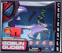 Goblin Glider from Spider-Man - Movie - Electronic Battle Figures manufactured by Toy Biz [Front]