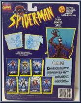 Carnage from Spider-Man - Animated - Series 1 manufactured by Toy Biz [Back]