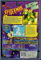 Electro from Spider-Man - Electro-Spark manufactured by Toy Biz [Back]