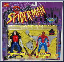 Morbius & Spider-Man (Web Glider) from Spider-Man - Canadian 2-Pack - Series 3 manufactured by Toy Biz [Front]