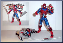 Spider-Man (Cybersect) from Spider-Man - Spider Force manufactured by Toy Biz [Loose]