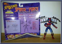 Spider-Man (Cybersect) from Spider-Man - Spider Force manufactured by Toy Biz [Loose]