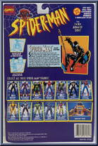 Spider-Man (Black Costume) from Spider-Man - Animated - Series 4 manufactured by Toy Biz [Back]