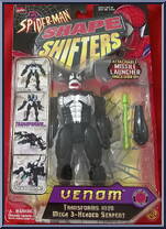 Venom from Spider-Man - Shape Shifters manufactured by Toy Biz [Front]