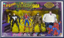 Venom Saga (with Rhino) from Spider-Man - Exclusives - Multi-Packs manufactured by Toy Biz [Front]