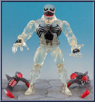 Venom (Stealth) from Spider-Man - Animated - Series 7 manufactured by Toy Biz [Loose]