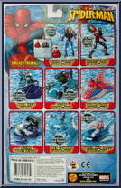 Spider-Man (Scuba Splash) from Spider-Man - Web Splashers - The Amazing manufactured by Toy Biz [Back]