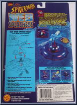 Spider-Man (Sea Web) from Spider-Man - Web Splashers - Series 2 manufactured by Toy Biz [Back]