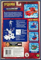 Spider-Man (Flame Attack) from Spider-Man - Web Splashers - Series 2002 manufactured by Toy Biz [Back]
