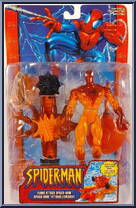 Spider-Man (Flame Attack) from Spider-Man - Web Splashers - Series 2002 manufactured by Toy Biz [Front]