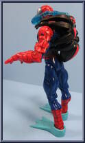 Spidey (Sea-Hunter) from Spider-Man - Web Splashers - Series 1 manufactured by Toy Biz [Loose]