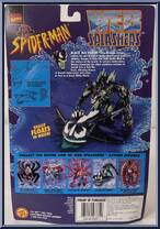Venom (Black Sea) from Spider-Man - Web Splashers - Series 1 manufactured by Toy Biz [Back]