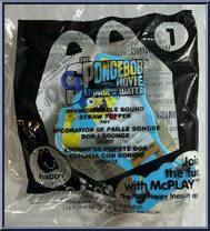 Invincibubble Sound SpongeBob Straw Topper (Toy) from Spongebob Squarepants - Spongebob Movie - Sponge Out of Water manufactured by McDonald's [Front]