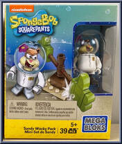Sandy Wacky Pack Mini-Set from Spongebob Squarepants - Basic Series manufactured by Mega Bloks [Front]