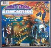 Black Warrior / Blue Alien from Star Adventure - Basic Series manufactured by Wing Sang Toys [Front]