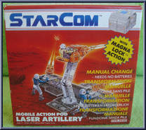 Laser Artillery from Starcom - Mobile Action Pods manufactured by Coleco [Front]