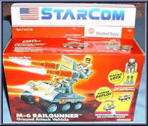 M-6 Railgunner (Ground Attack) from Starcom - Vehicles manufactured by Coleco [Front]