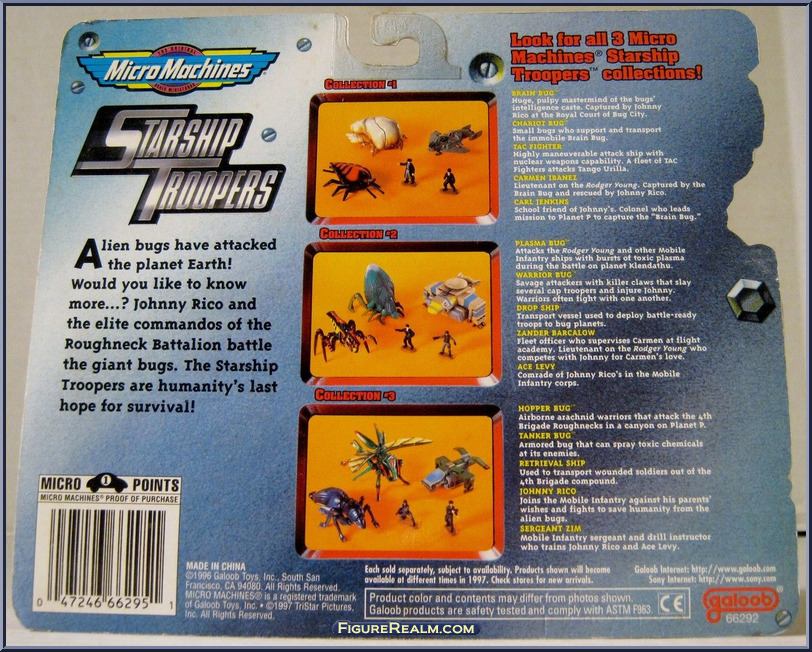 Galoob Micromachines Starship Troopers - Juego de bichos de Plasma